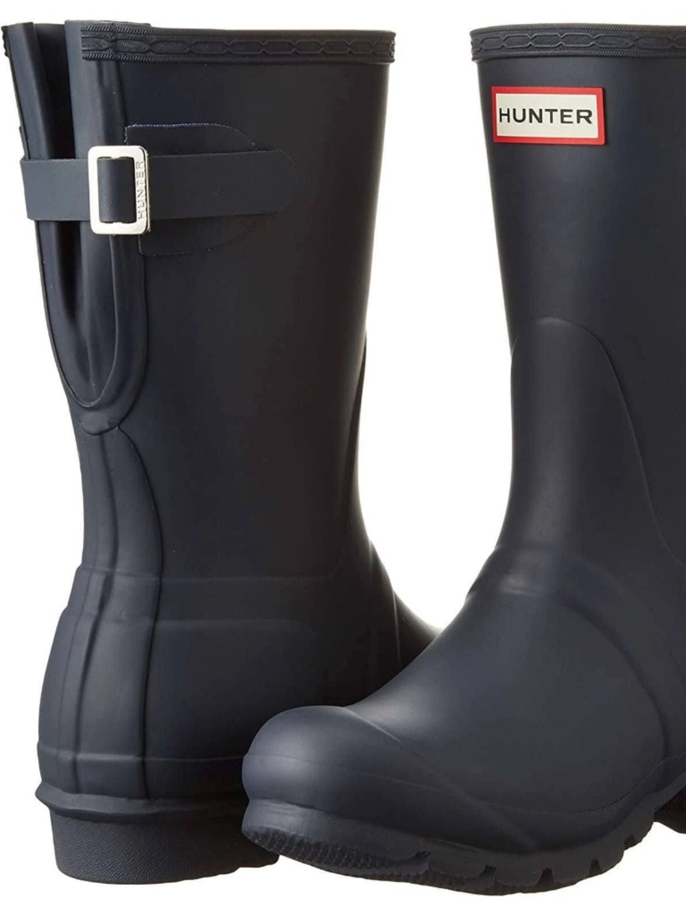 New Hunter WFS1013RMA Women Original Short Back Adjustable Black Boots Mid Calf - Picture 7 of 10